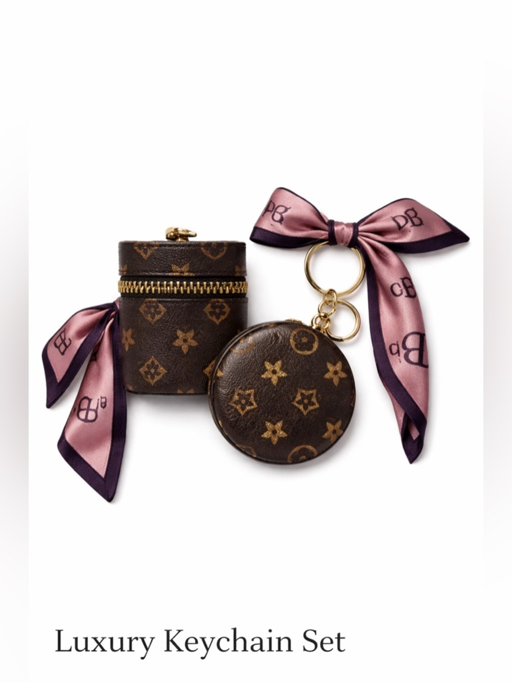 Luxury Keychain iPod & Mirror Set - Geometric